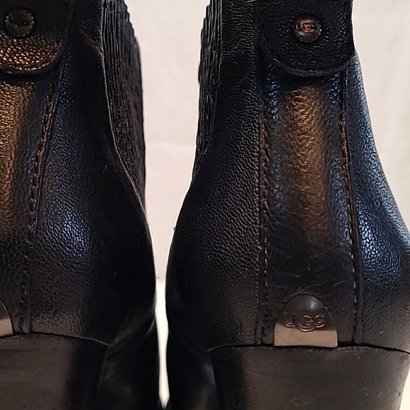 UGG Black Leather Boots - Picture 7 of 7